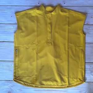 Figs Light Gold Rafaela Scrub Top